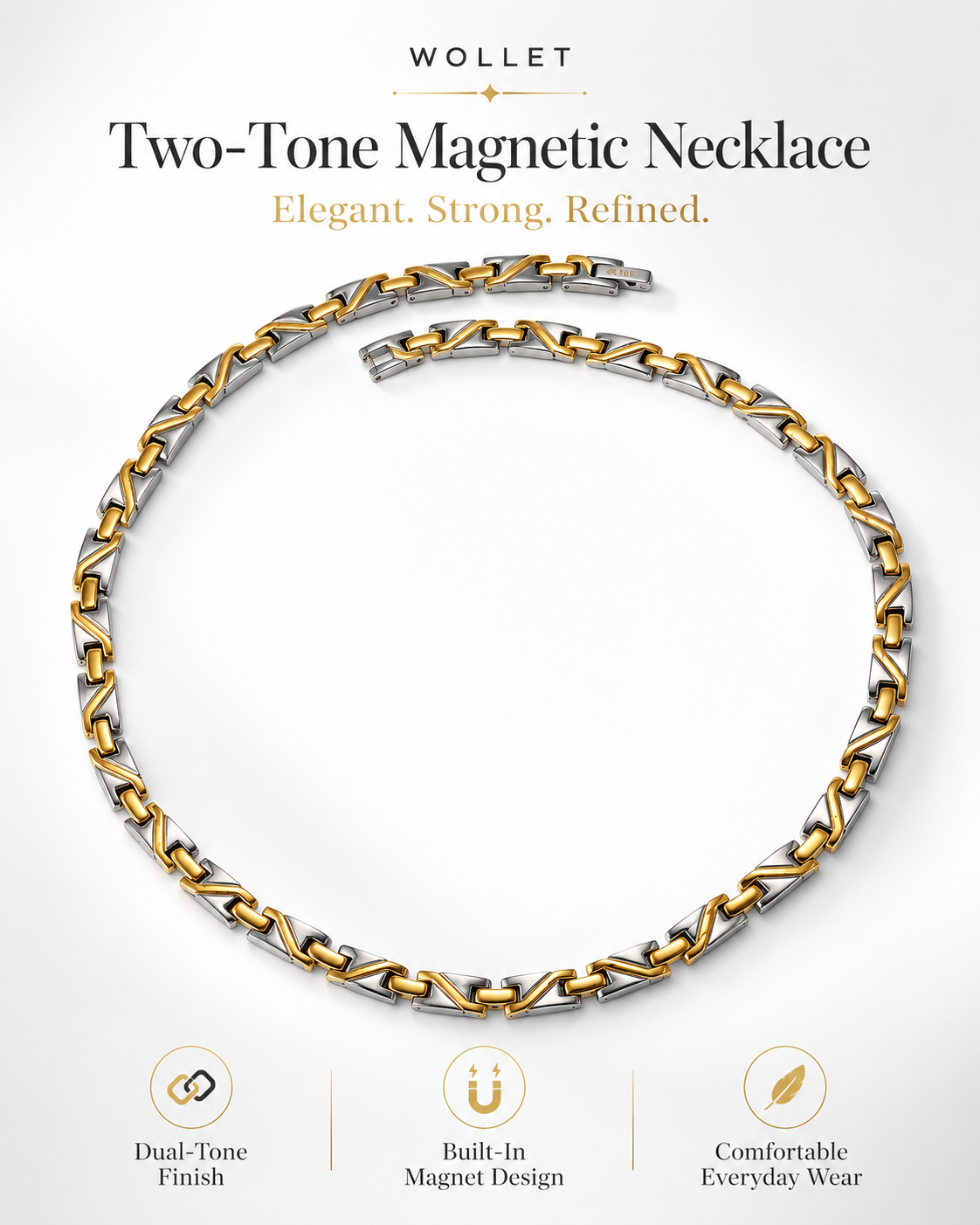 WOLLET Magnetic Dog Collar