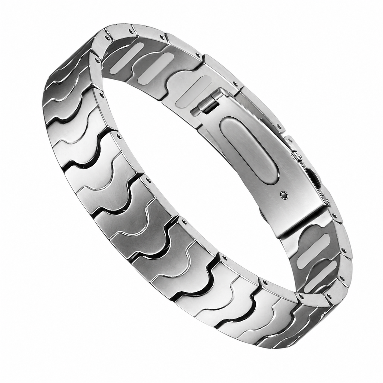 WOLLET Stainless Steel Magnetic Bracelet for Men