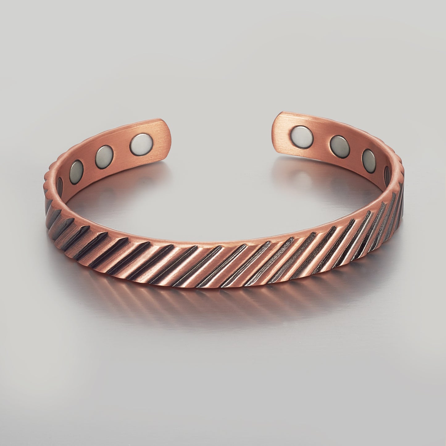 Metaljc Magnetic Copper Cuff Bracelet for Men Women