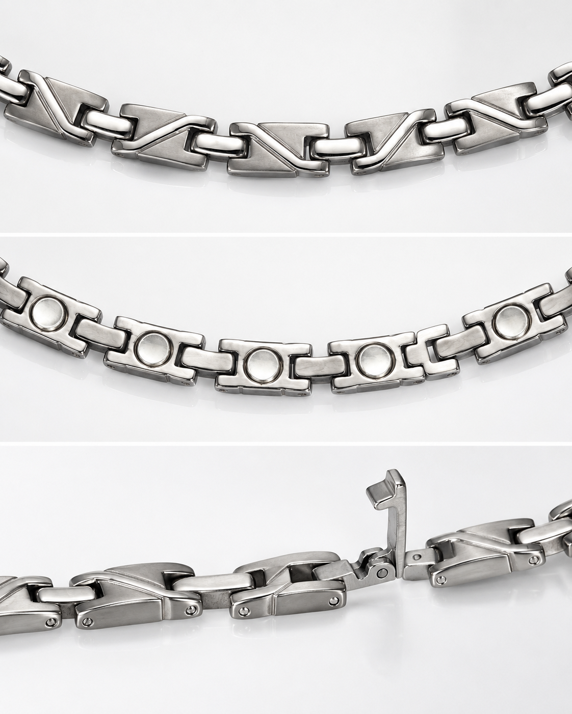 WOLLET Stainless Steel Magnetic Dog Collar