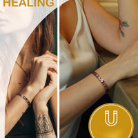 Wollet Magnetic Therapy Copper Bracelet with 3500 Gauss Magnets