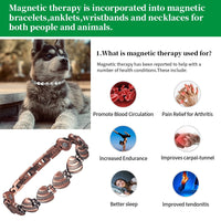 Wollet Magnetic Heart Solid Copper Bracelet for Women