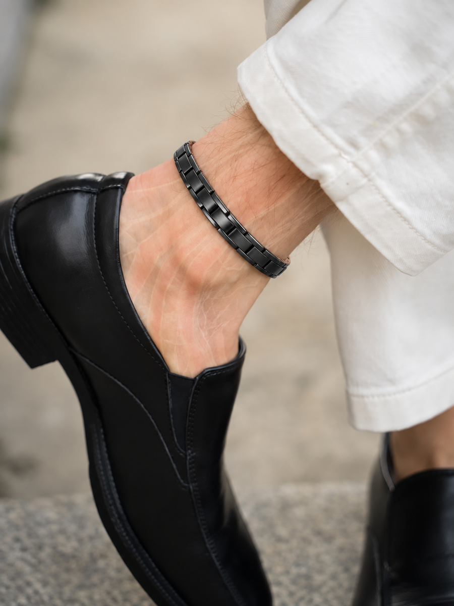 WOLLET Ultra Strength Copper Magnetic Therapy Anklet