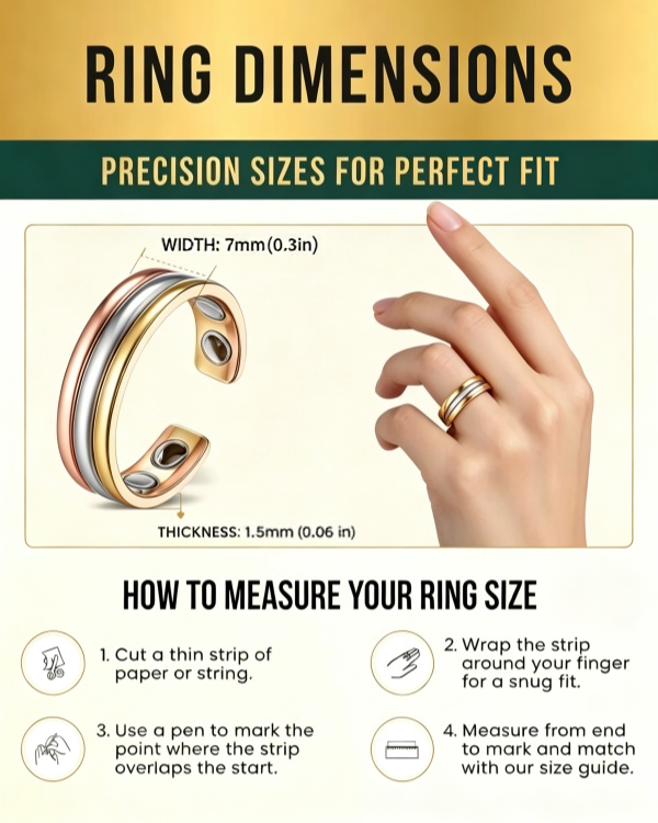WOLLET Tri-Color Magnetic Bracelet – Luxury Open Cuff Jewelry with Gold, Silver &amp; Rose Gold Design