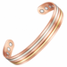 WOLLET Premium Copper Magnetic Bracelet for Men – Classic Vintage Style Adjustable Link Bracelet for Everyday Wear