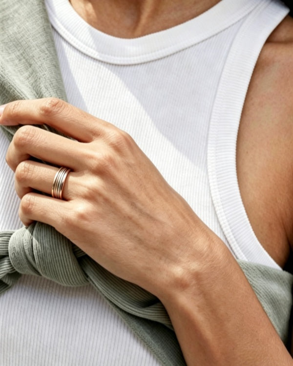 Wollet 99.99% Pure Copper Magnetic Ring for Men