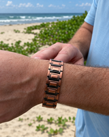 🔥 Men’s Triple Magnet Copper Bracelet – Magnetic Energy for Daily Wellness