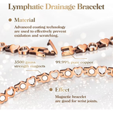 Wollet Heart Copper Magnetic Bracelets Rings for Women, 99.9% Pure Copper Jewelry Gifts for Mom Wife
