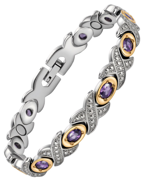 WOLLET Lightweight Titanium Bracelet for Women – Elegant Magnetic Jewelry for Everyday Wear