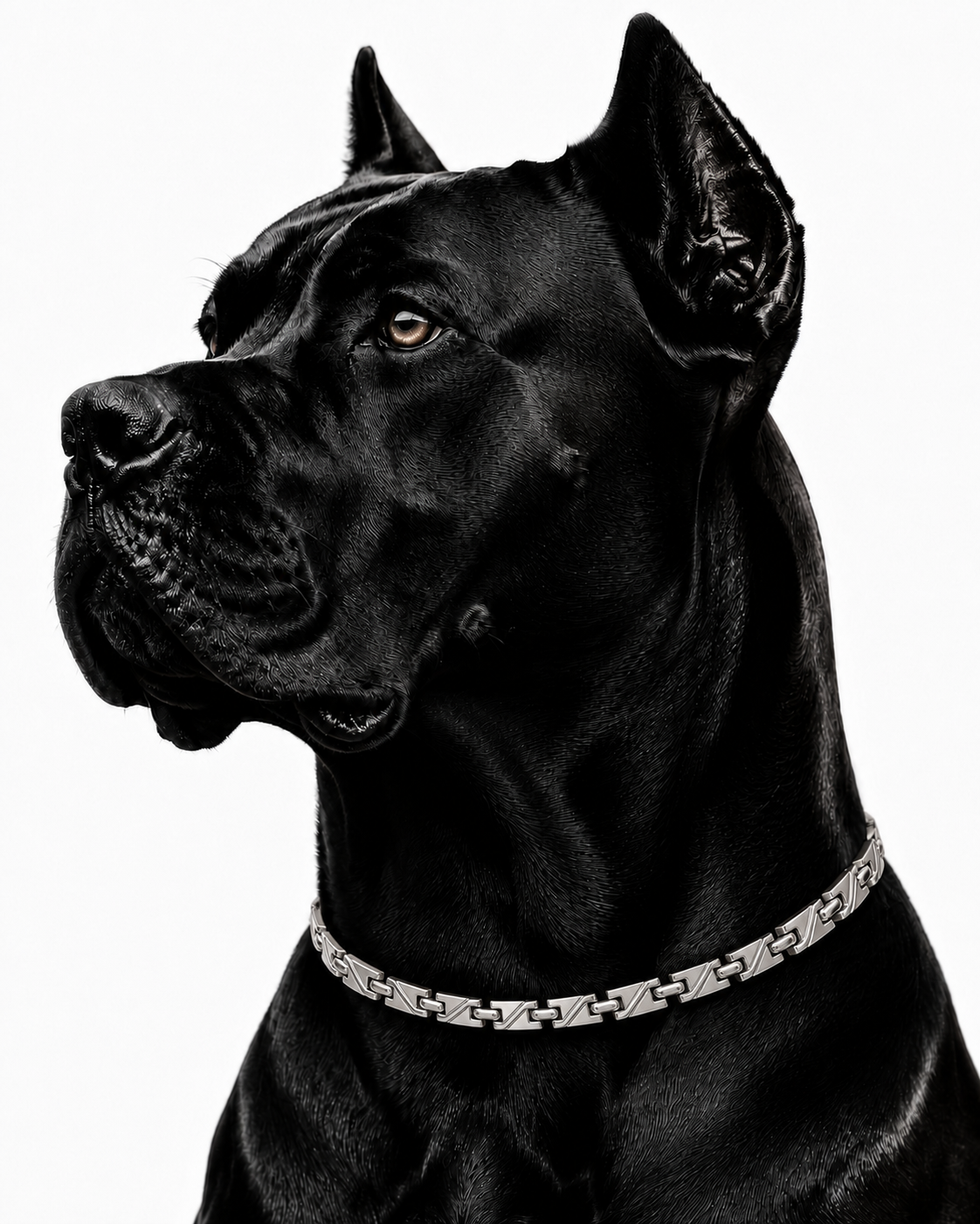 WOLLET Stainless Steel Magnetic Dog Collar