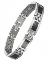 Men's Ultra Strength Magnetic Titanium Bracelet (Greek Key Design)