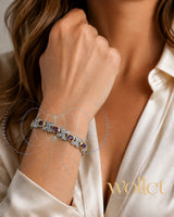 WOLLET Lightweight Titanium Bracelet for Women – Elegant Magnetic Jewelry for Everyday Wear
