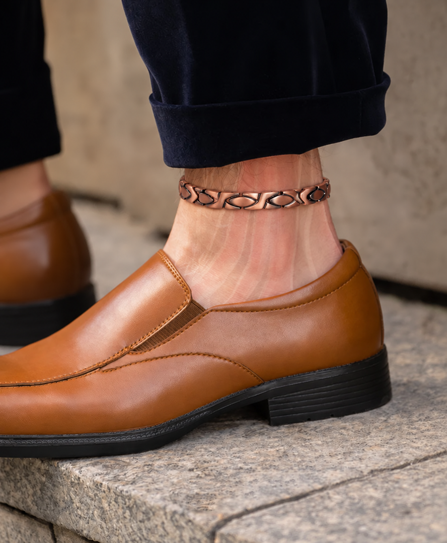 WOLLET Ultra Strength Copper Magnetic Therapy Anklet