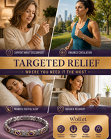 WOLLET Lightweight Titanium Bracelet for Women – Elegant Magnetic Jewelry for Everyday Wear