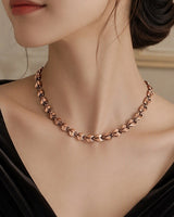 WOLLET Women's Classic Round Link Chain Necklace | Modern Minimalist Jewelry Gift
