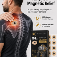 WOLLET Magnetic Acupressure Patches – 800 Gauss Hematite Magnets Kit
