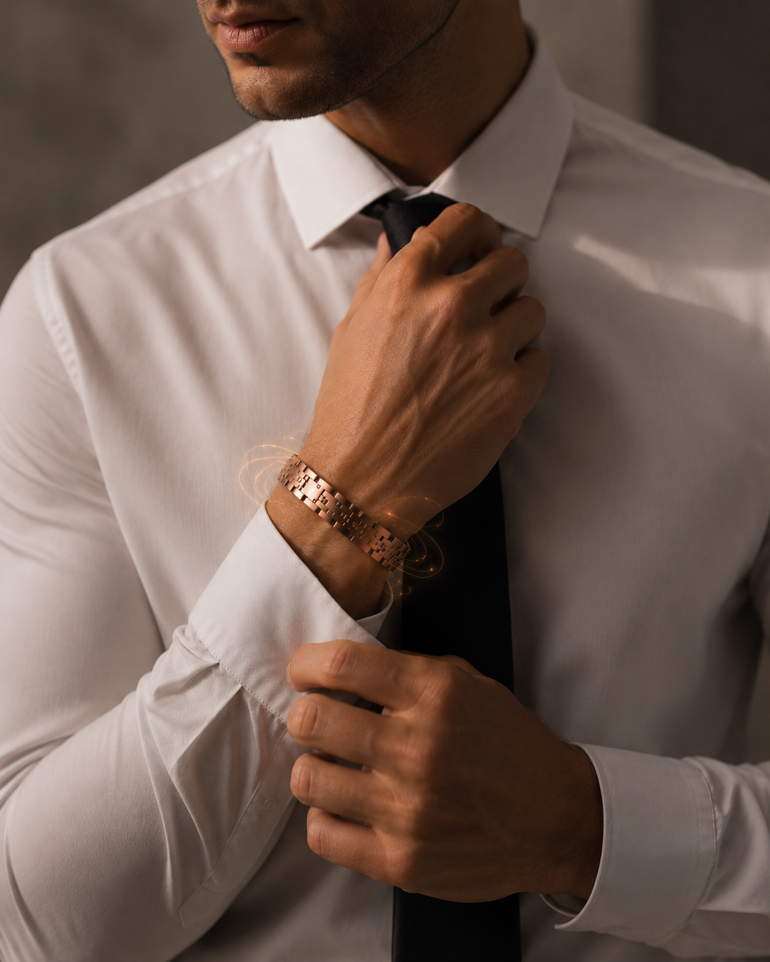 Wollet Men’s 99.95% Pure Copper Magnetic Bracelet