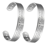 WOLLET Vintage Magnetic Copper Jewelry Bracelet Set of 2