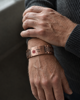 Men’s Vintage Pure Copper Bracelet – Adjustable Classic Link Jewelry