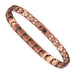 WOLLET Premium Copper Magnetic Anklet – Elegant Link Chain Foot Bracelet with Brushed Metal Finish