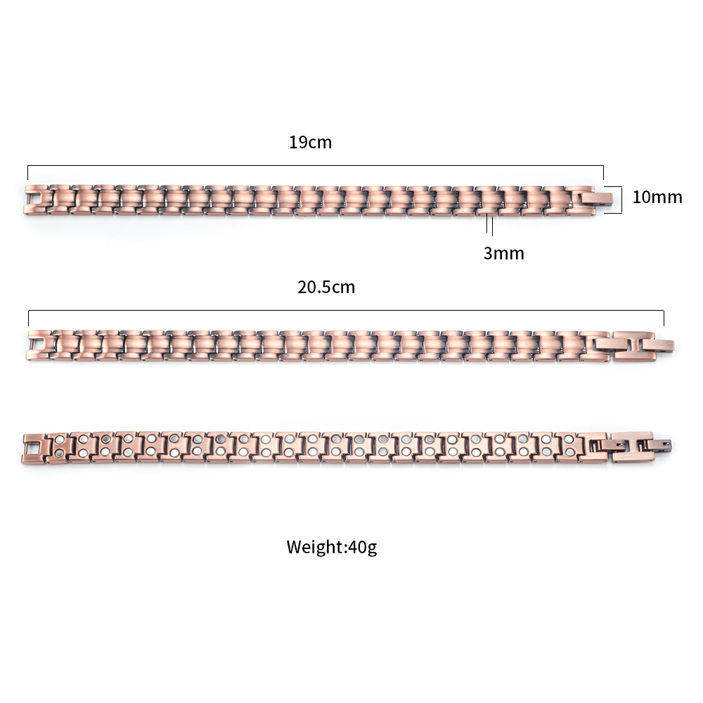 Wollet Men's Strength Magnetic Therapy Bracelet