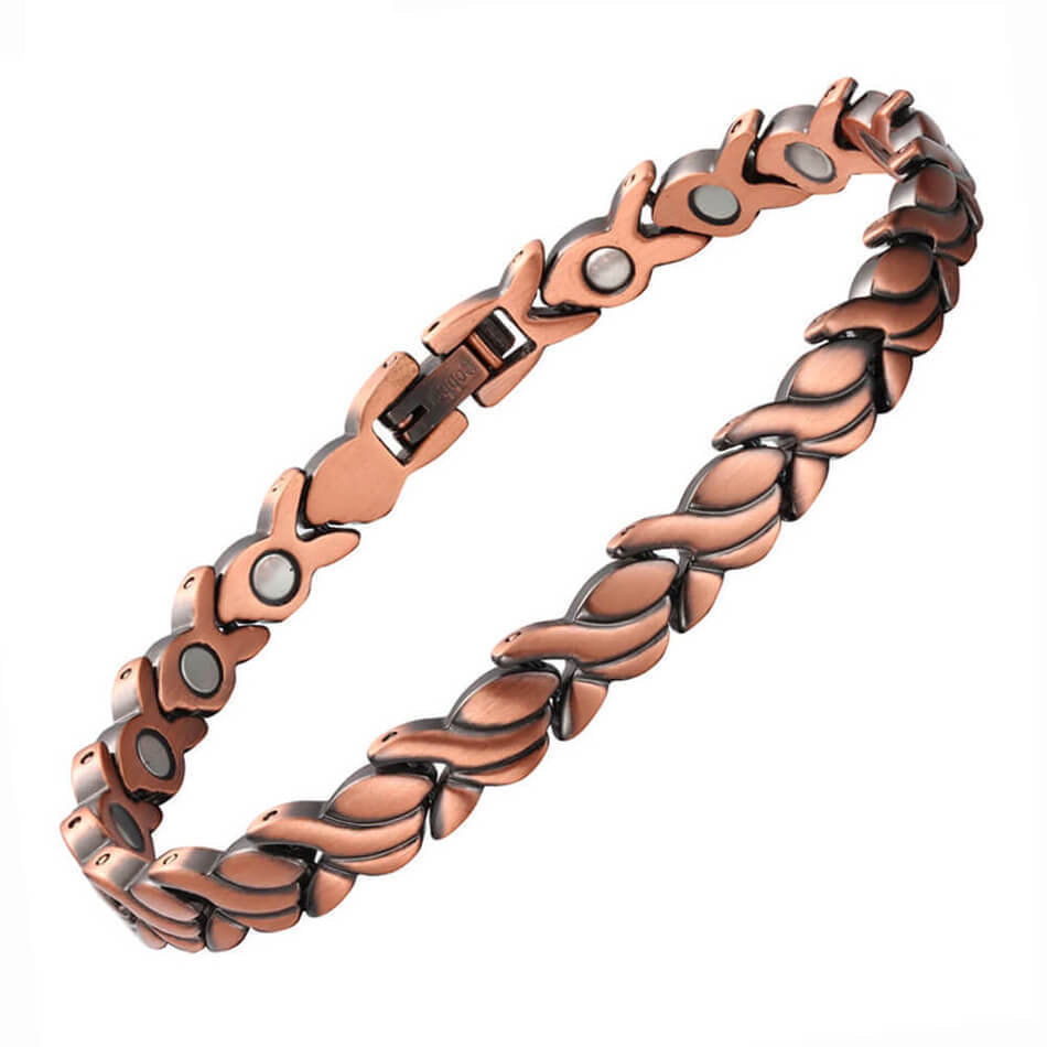 Wollet Magnetic Therapy Copper Bracelet with 3500 Gauss Magnets