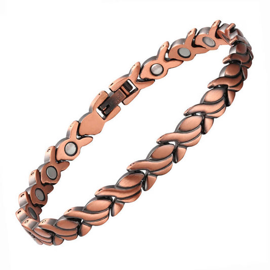 Wollet Magnetic Therapy Copper Bracelet with 3500 Gauss Magnets