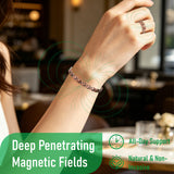 Rose Gold Magnetic Bracelet for Women – Elegant Braided Link Design