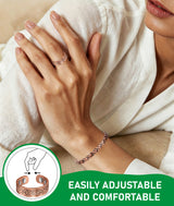 Rose Gold Magnetic Bracelet for Women – Elegant Braided Link Design