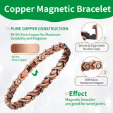 Rose Gold Magnetic Bracelet for Women – Elegant Braided Link Design