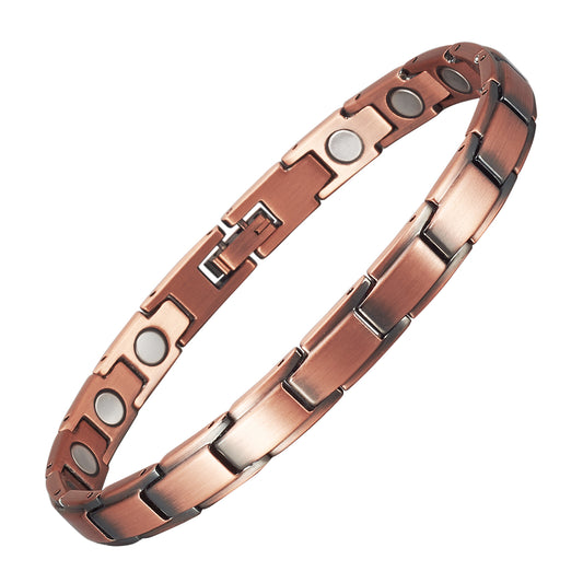 Wollet Magnetic Therapy Copper Bracelet with 3500 Gauss Magnets