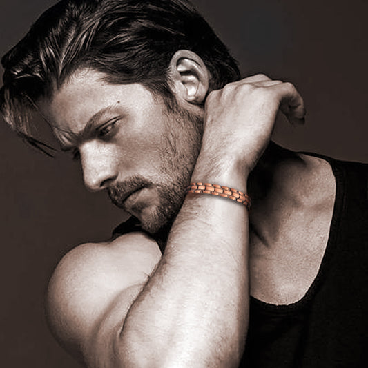 Wollet Magnetic Therapy Copper Bracelet with 3500 Gauss Magnets