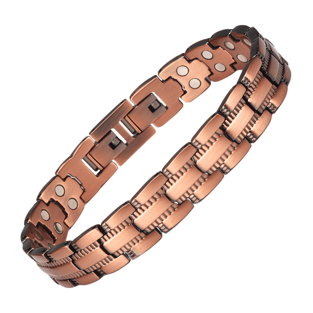 Wollet Magnetic Therapy Copper Bracelet with 3500 Gauss Magnets