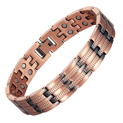 Wollet Magnetic Therapy Copper Bracelet with 3500 Gauss Magnets