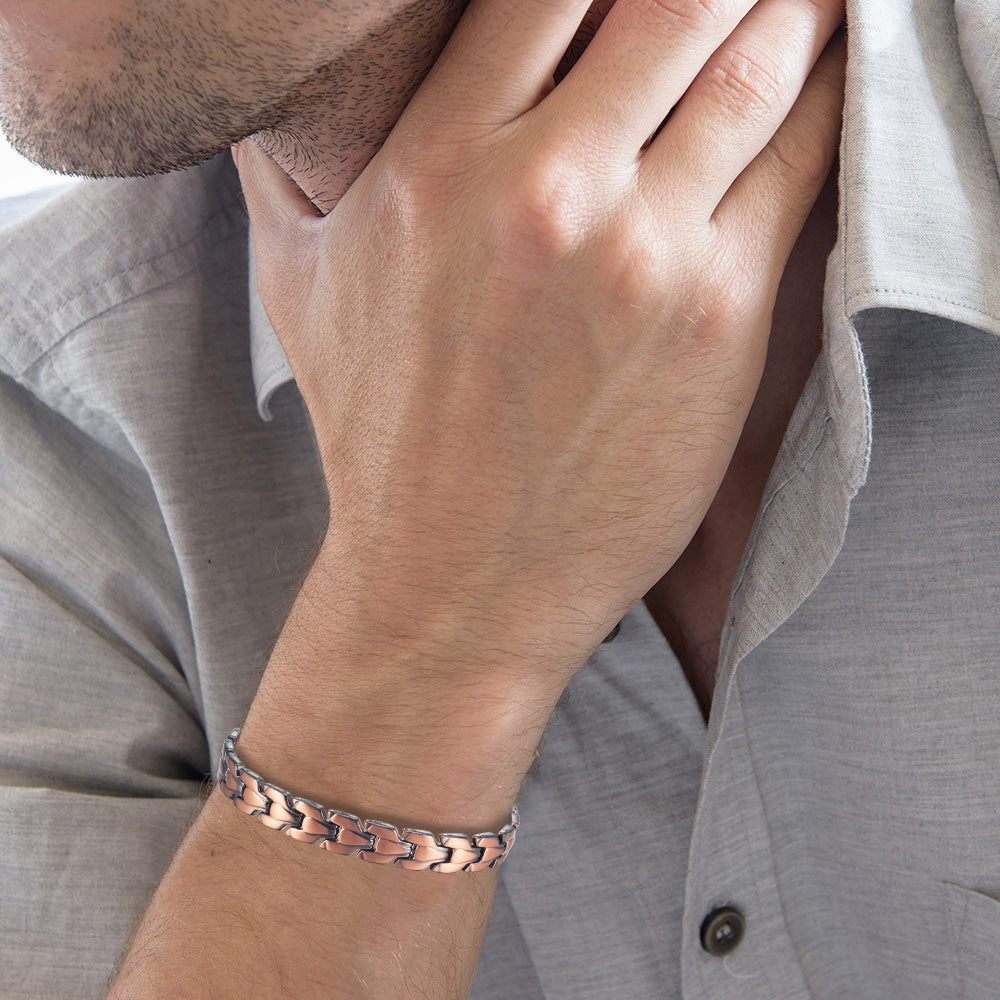Wollet Magnetic Therapy Copper Bracelet with 3500 Gauss Magnets
