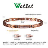 WOLLET Magnetic bracelet for daily wear