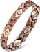 Rose Gold Magnetic Bracelet for Women – Crystal Leaf Link Design