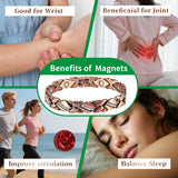 Rose Gold Magnetic Bracelet for Women – Crystal Leaf Link Design