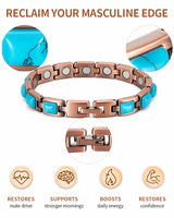 Women’s Ultra Strength Magnetic Bracelet (Square Stone)