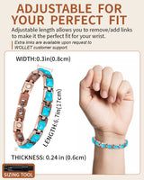 Women’s Ultra Strength Magnetic Bracelet (Square Stone)