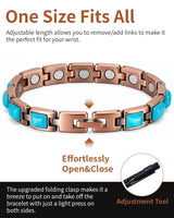 Women’s Ultra Strength Magnetic Bracelet (Square Stone)