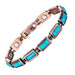Wollet Copper Magnetic Bracelets for Women, Blue Turquoise Bracelets