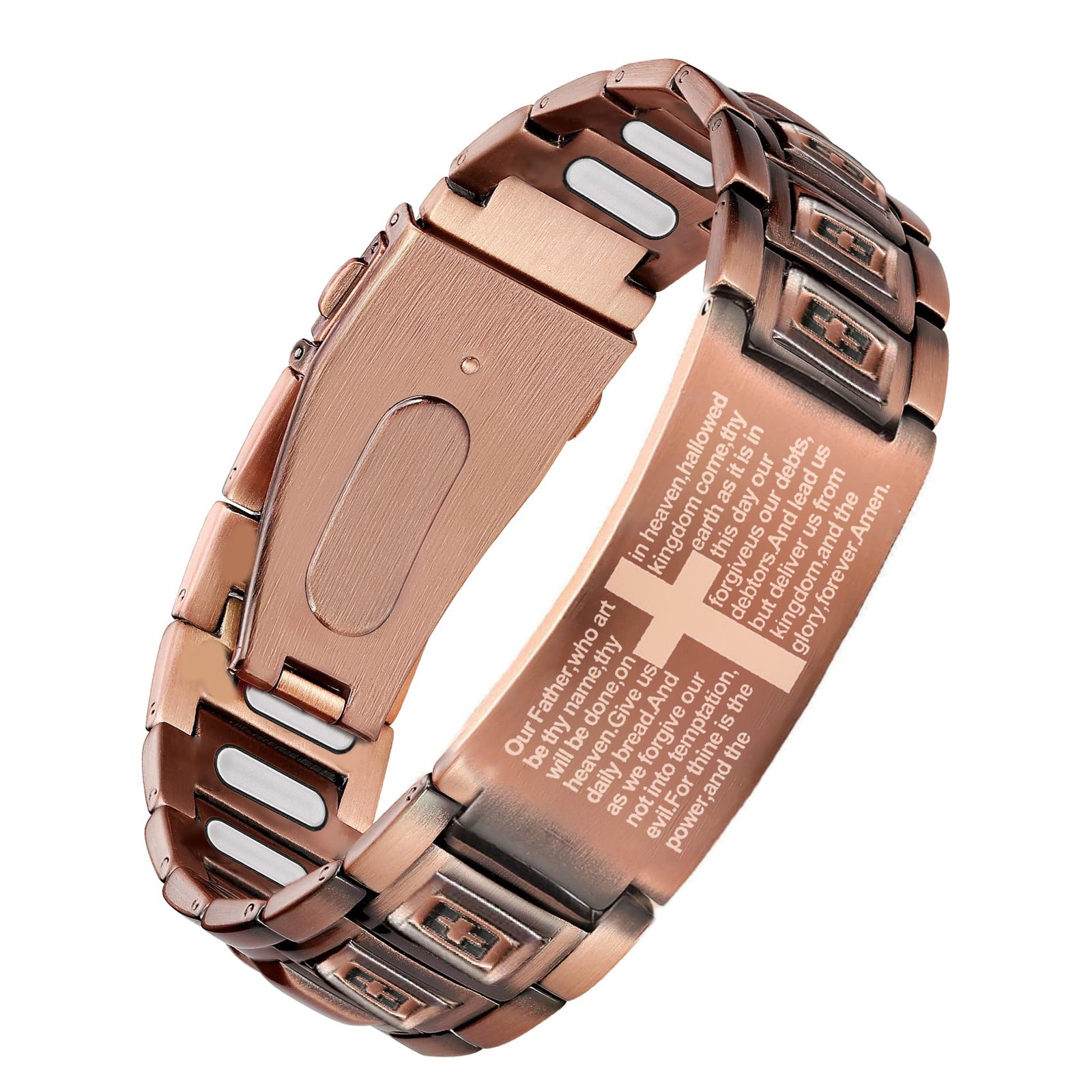 Men’s Vintage Pure Copper Bracelet – Adjustable Classic Link Jewelry（副本）
