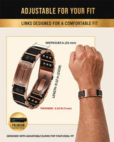 Wollet Rose Gold Magnetic Cross Bracelet