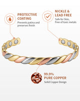 Wollet Women’s Ultra Strength Magnetic Bracelet