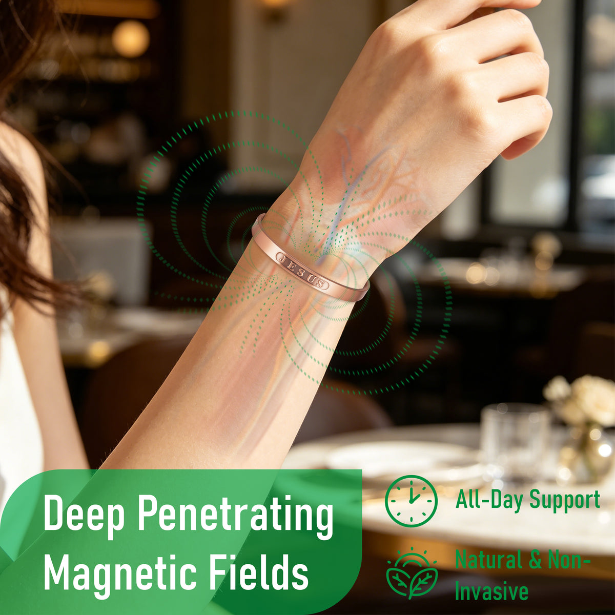 WOLLET Magnetic Bracelet with Vintage Design