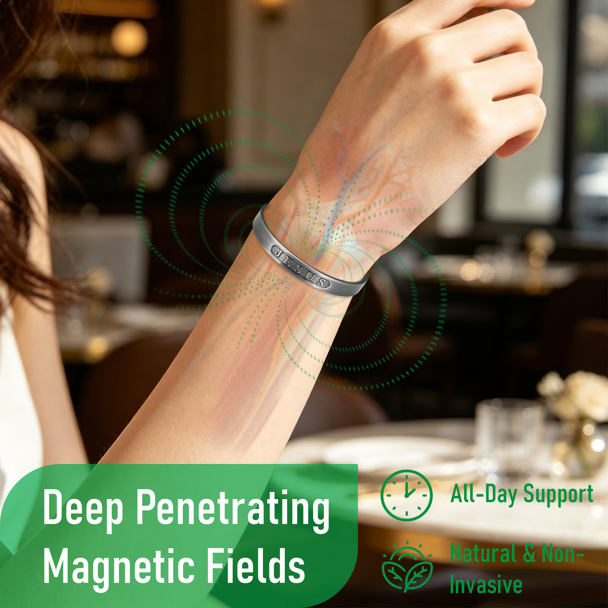 WOLLET Magnetic Bracelet with Vintage Design