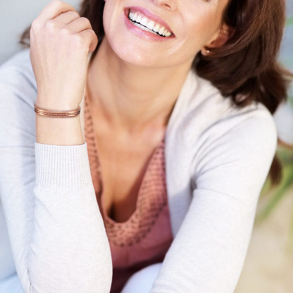 Wollet Magnetic Copper Cuff Bracelet for Men Women