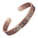 Metaljc Magnetic Copper Cuff Bracelet for Men Women