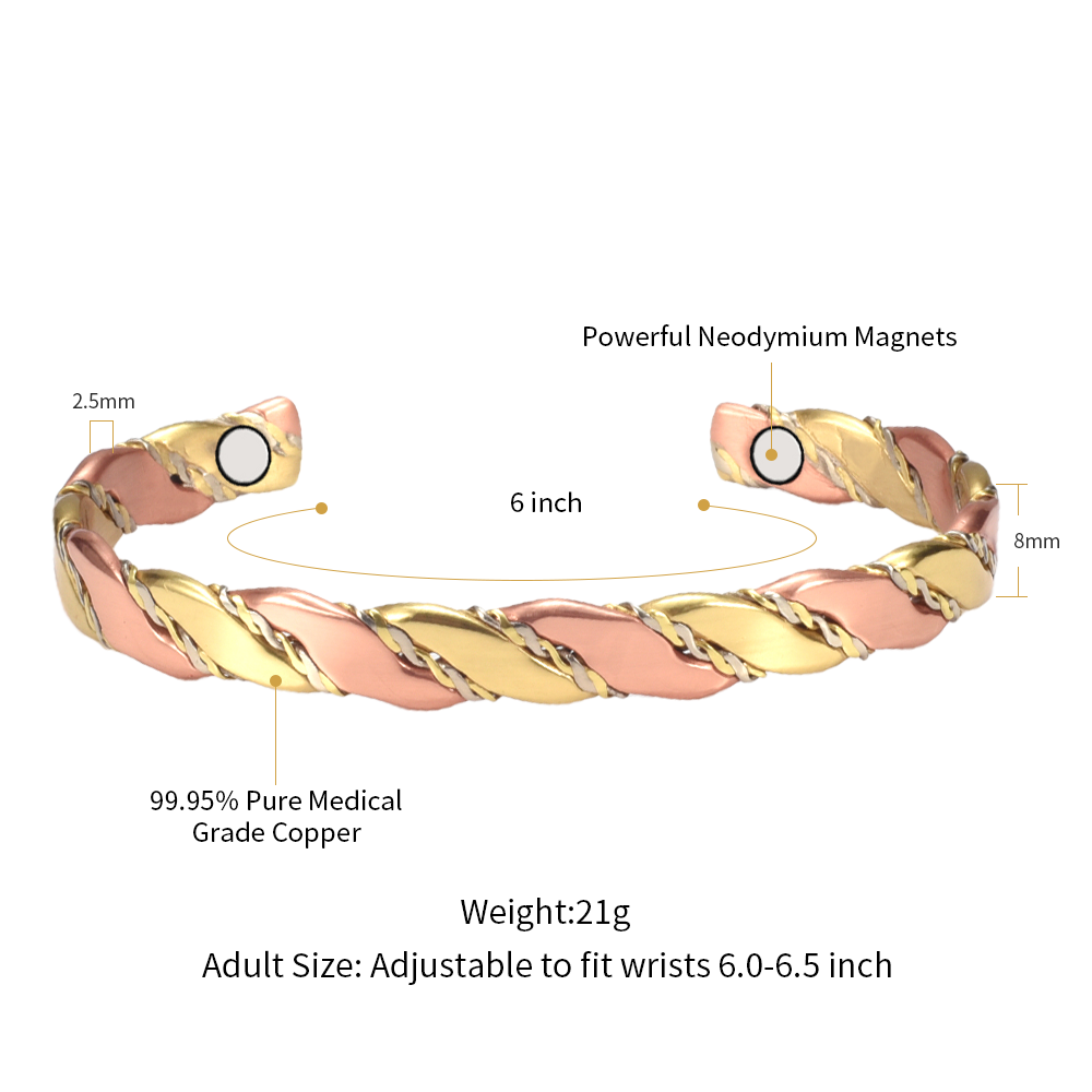 WOLLET Magnetic Bracelet with Vintage Design